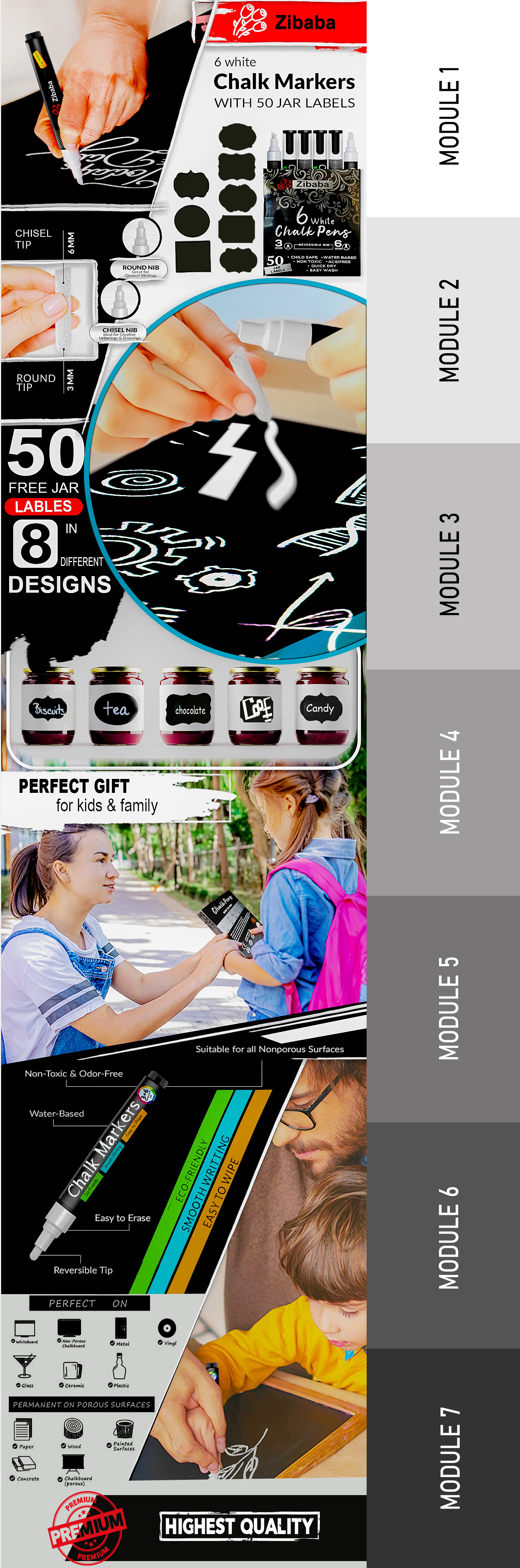 Pen set Amazon A+ content design — Techntec digital marketing agency Pakistan