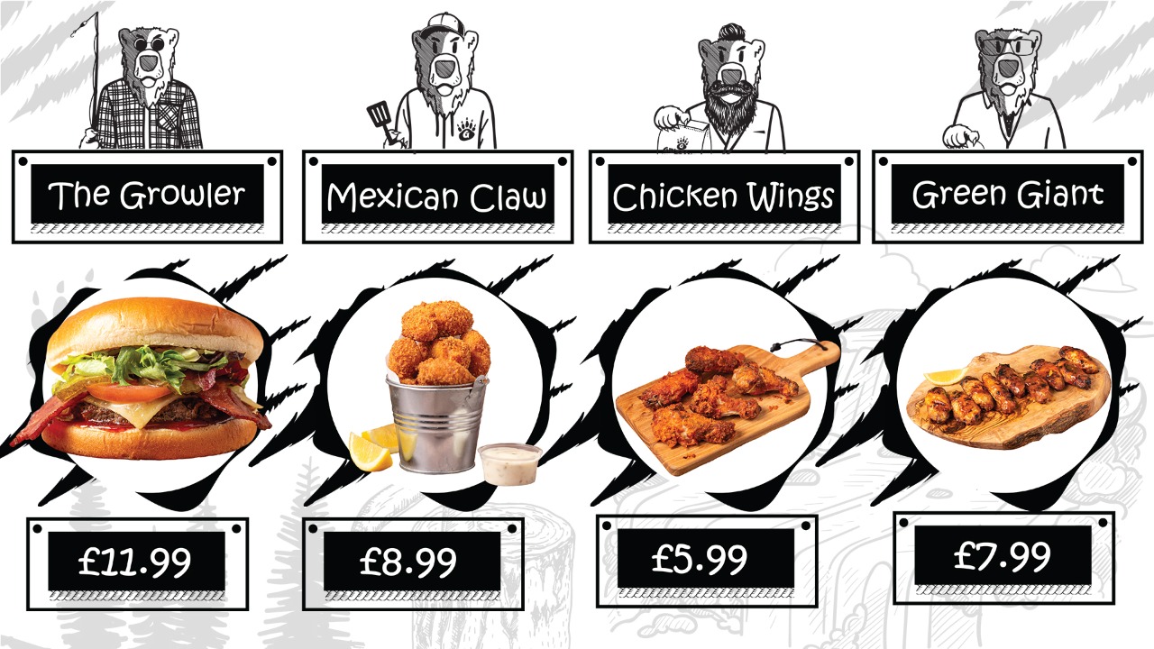 Restaurant menu carousel social design — Techntec social media marketing agency Pakistan