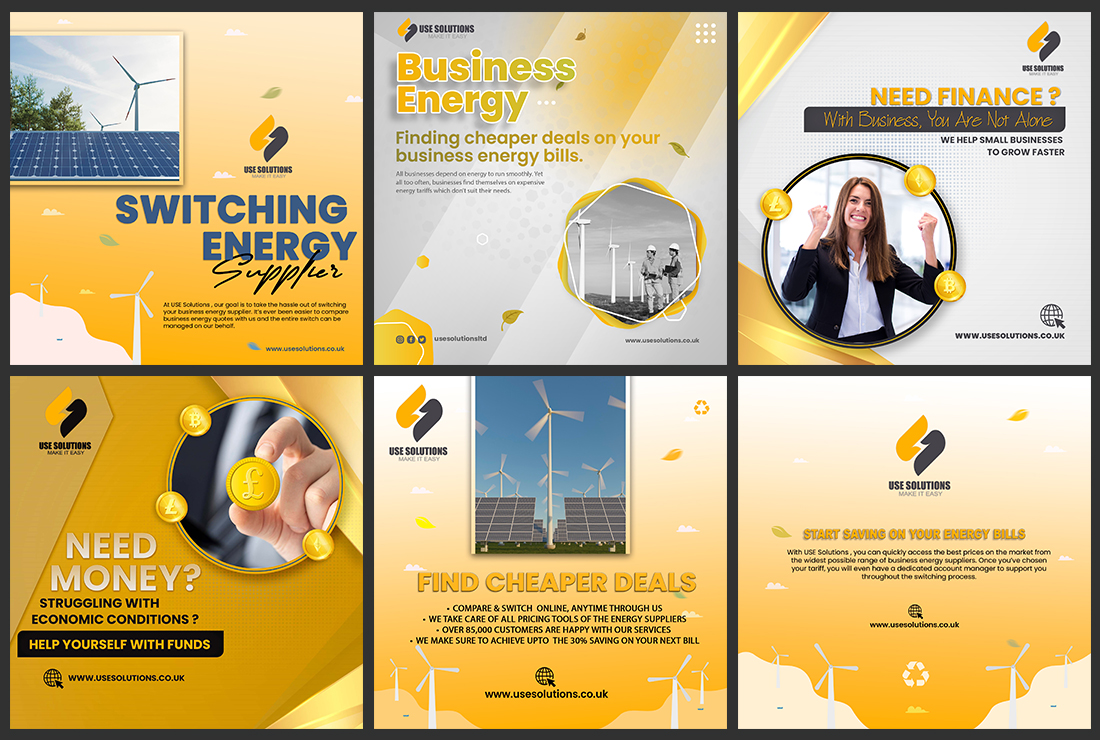 Social media post design series — Techntec social media marketing agency Pakistan